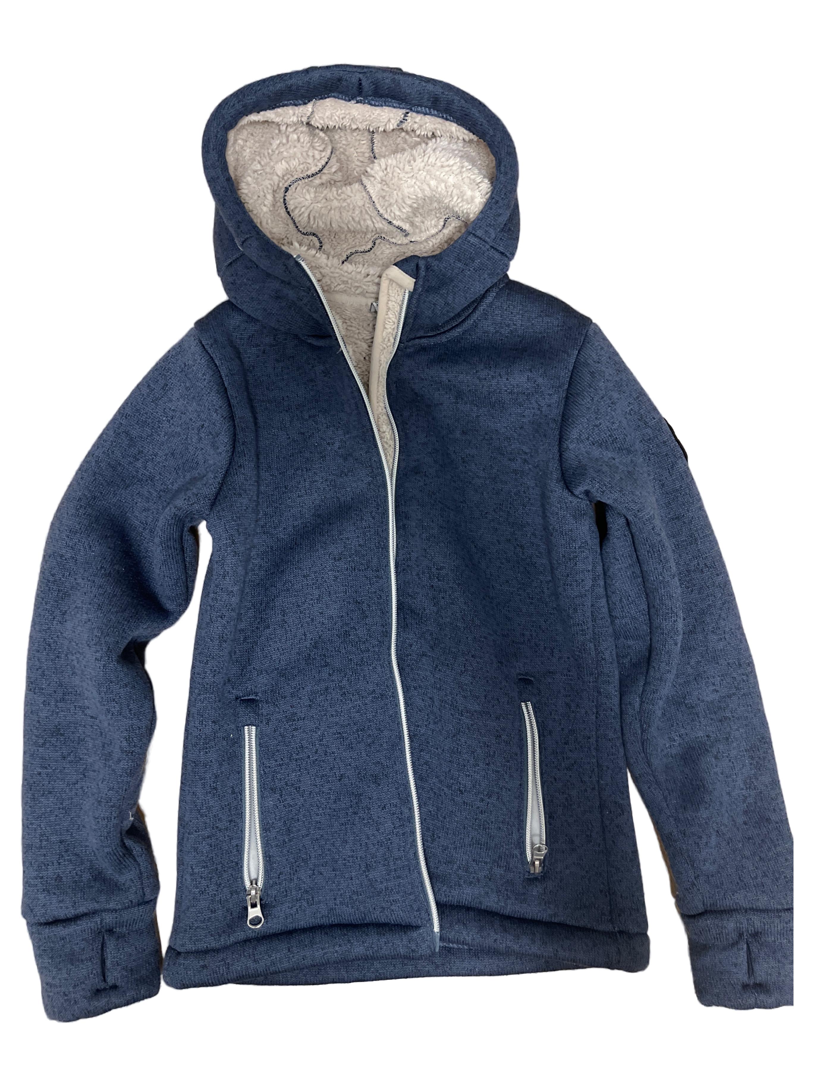  Fleecejacke Kinder blau 140 Reißverschluss